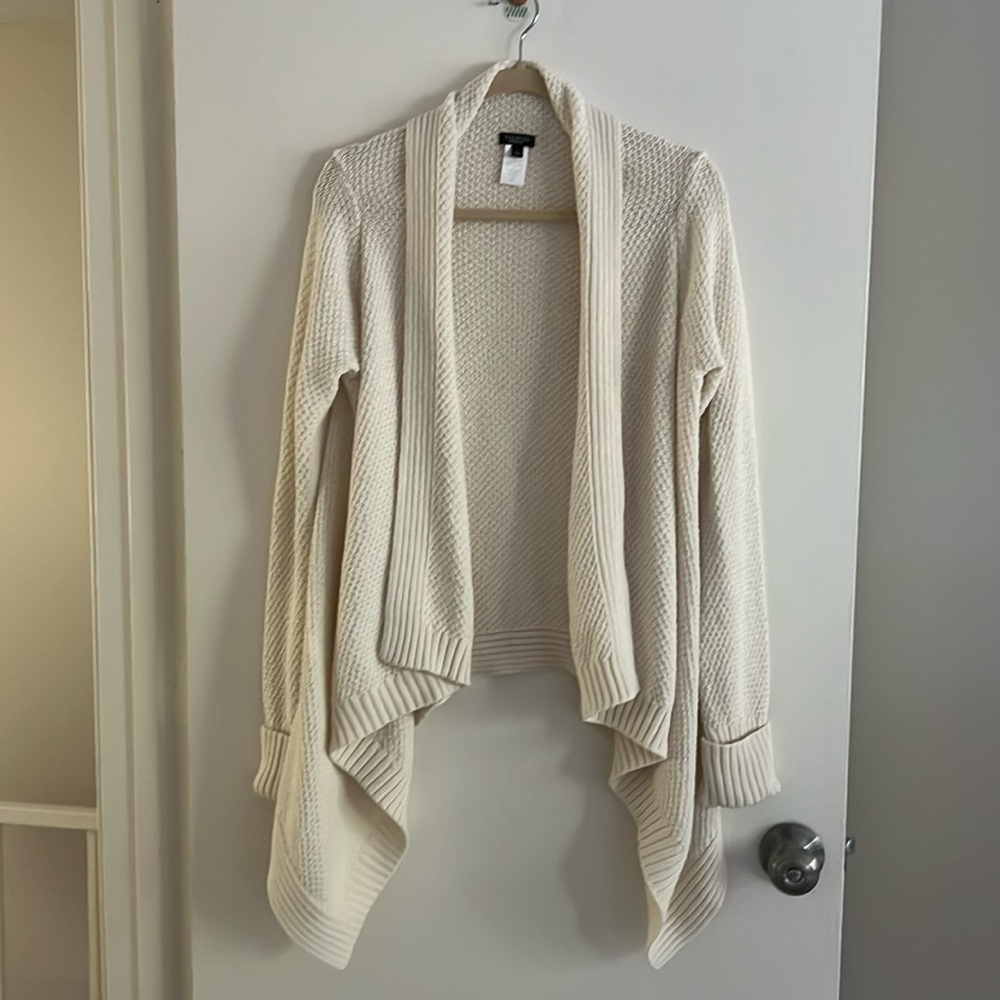 Talbots Large Ivory Cardigan